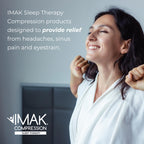 Brownmed IMAK Eye Pillow - Sleep Mask with ErgoBeads for Headache, Migraine, Puffy Eyes & Eye Strain Pain Relief