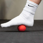 Serious Steel Fitness Massage Ball - Deep Tissue Muscle Knot Release Tool - Back, Legs, Shoulders, and More (Red Lacrosse Ball)