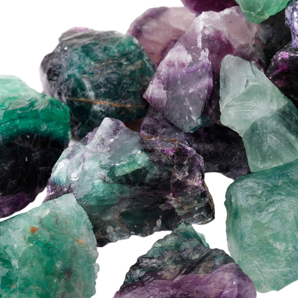 Rockcloud 1 lb Natural Crystals Raw Rough Stones for Cabbing,Tumbling,Cutting,Lapidary,Polishing,Reiki Crytsal Healing,Fluorite