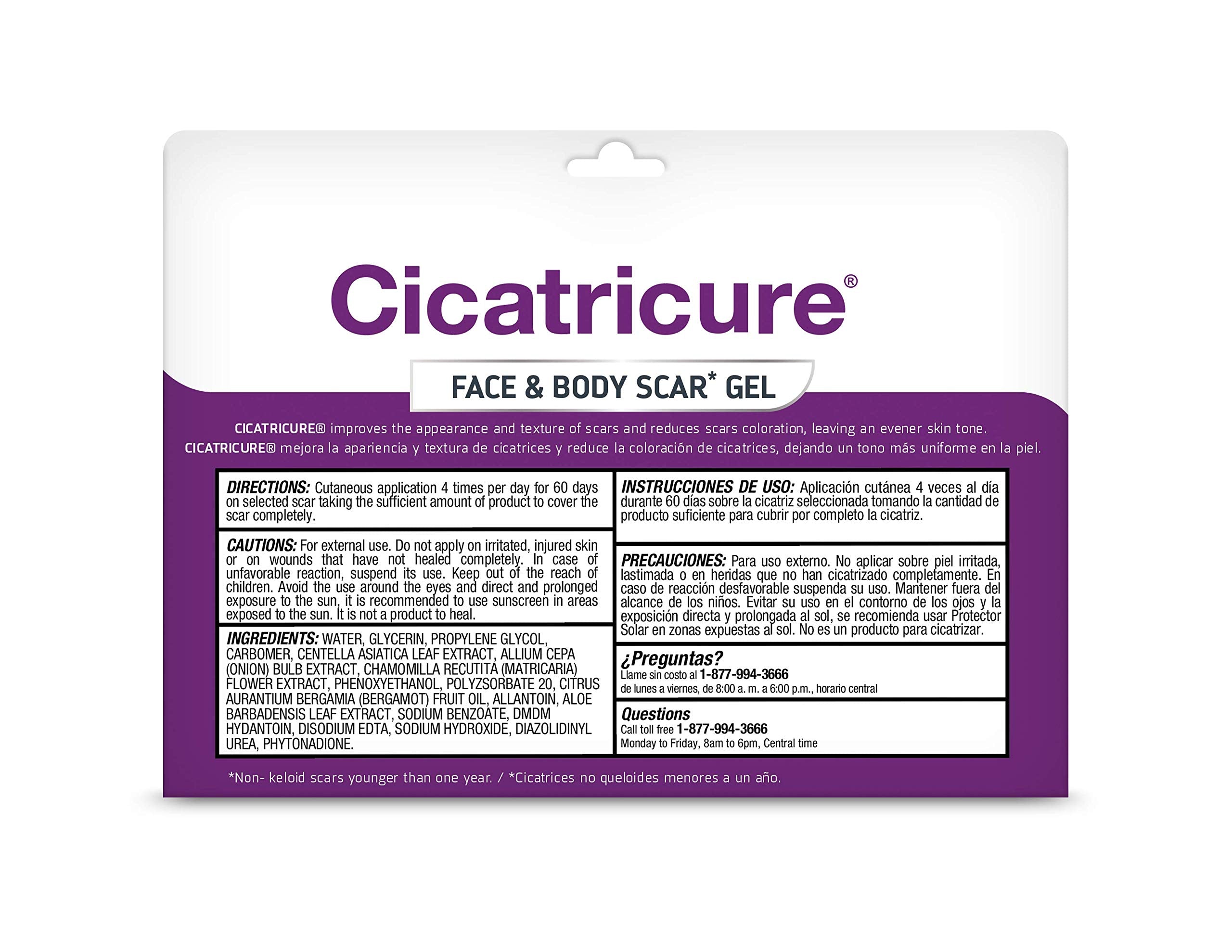 Cicatricure Scars Gel 1oz Tube Multipack Value Deal Pack of 3 Tubes
