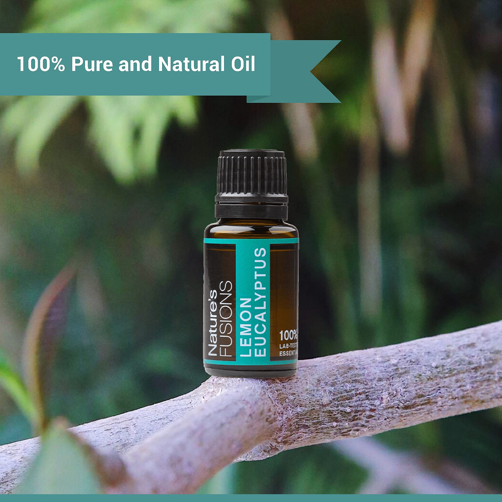Natures Fusions Lemon Eucalyptus, 100% Pure and Natural Essential Oils, Undiluted, Therapeutic Grade for Aromatherapy and Topic