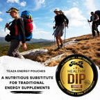 TeaZA Herbal Dip Coffee Pouches -Nicotine Free, Tobacco Free - Made with Green Tea Caffeine Energy Pouches (12 Pack)