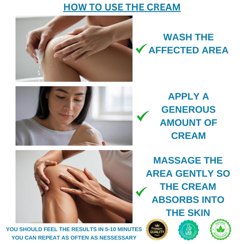 Medical Miracles Hemp Relief Cream - Ideal for HIPS, Joints, Neck, Back, Elbows, Fingers, Hands, and Knees Proudly Made in USA (