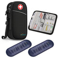 MEDMAX Insulin Cooler Travel Case with 2 Ice Pack, Water Resistant Insulated Diabetic Medication Organizer Carrying Bag with Ext