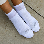 Doctor's Choice Diabetic Socks for Men, Seamless Ankle Socks with Non-Binding Top, Provides Extra Comfort for Gout, 4-Pairs, Whi
