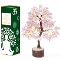 Rose Quartz Crystal Tree Room Decor and Pink Home Decor Healing Crystals Chakra Tree of Life Birthday Gifts for Women Mom Her Si