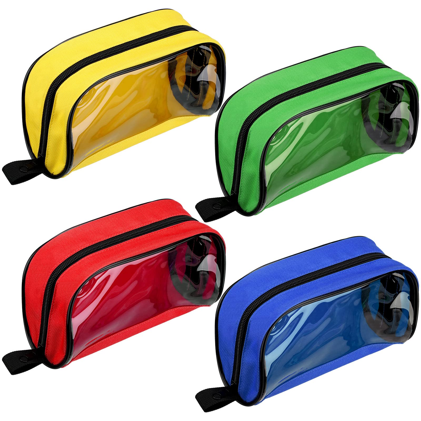 4 Pcs Empty First Aid Bag Color Coded First Aid Medical Kit Accessory Pouches Zippered Medical Bag Organizer Storage Medical Pou