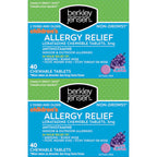 Berkley Jensen Allergy Relief Childrens Chewables Loratadine, Non Drowsy 24 Hour Kids Allergy Medicine, 80 Grape Antihistamine