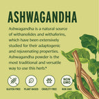 Banyan Botanicals Ashwagandha Powder - Organic Ashwagandha Root - Renowned Herbal Adaptogen for Natural Energy Support and Stres