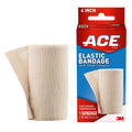 ACE Brand Elastic Bandage with Clips, Adjustable for Secure, Moderate Support, 4'', One Size Fits Most