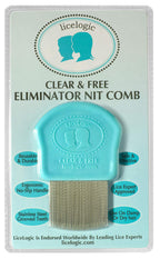 LiceLogic Lice and Nit Eliminator Comb - Effective Against Super Lice, Professional Grade, Stainless Steel Teeth, No-Slip Grip H