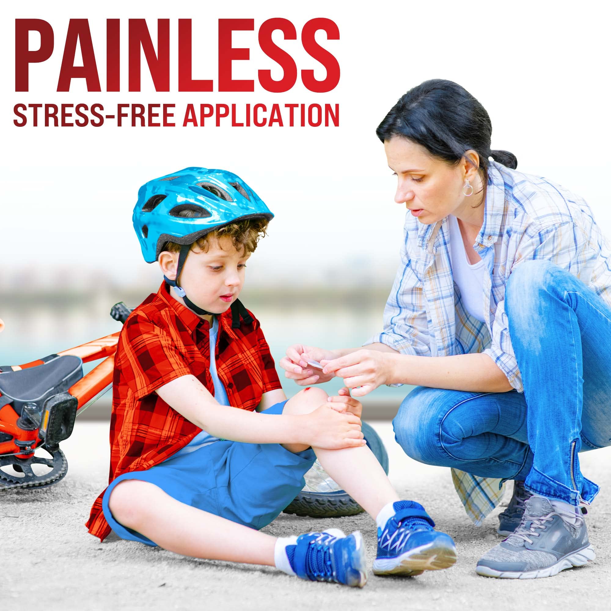 Emergency Wound Closure Strips - 4pk - 2 Types Laceration Closure Kit - Stitchless & Easy to Use - Butterfly Bandages