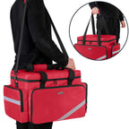 Trunab First Aid Bag Empty, Professional Medical Bag Emergency Responder Trauma Bag with Inner Dividers and Anti-Slip Bottom, Id