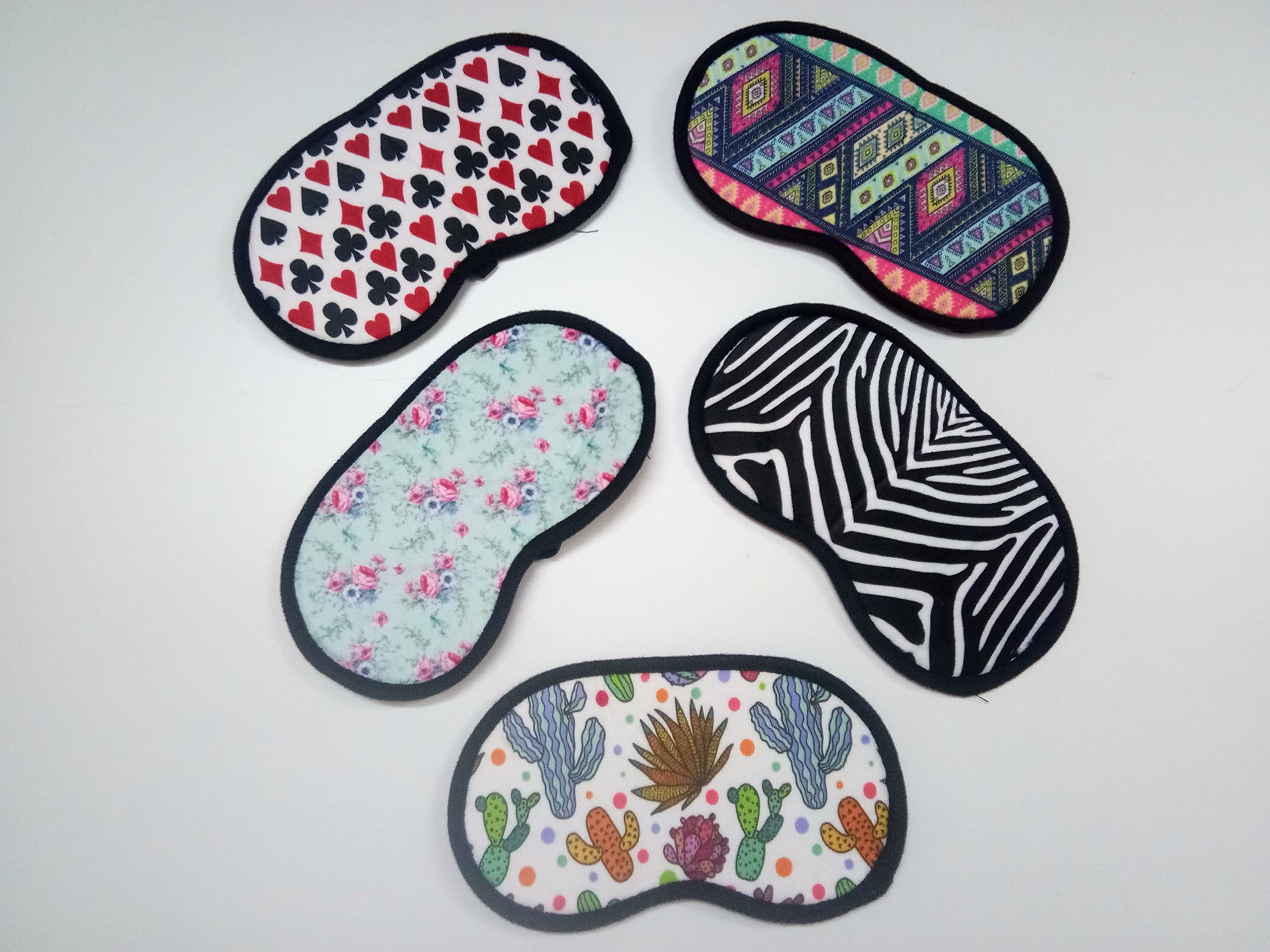 Aarnavkart Eyemask (Pack Of 5)  Eye Mask For Sleeping, Meditation, Traveling & Nap Anytime Anywhere | Light Blocking Soft Fleec