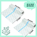 Nuanchu 2 Rolls Transparent Stretch Adhesive Bandage Waterproof Tattoo Bandage Round Transparent Film Dressing Clear Adhesive Dr
