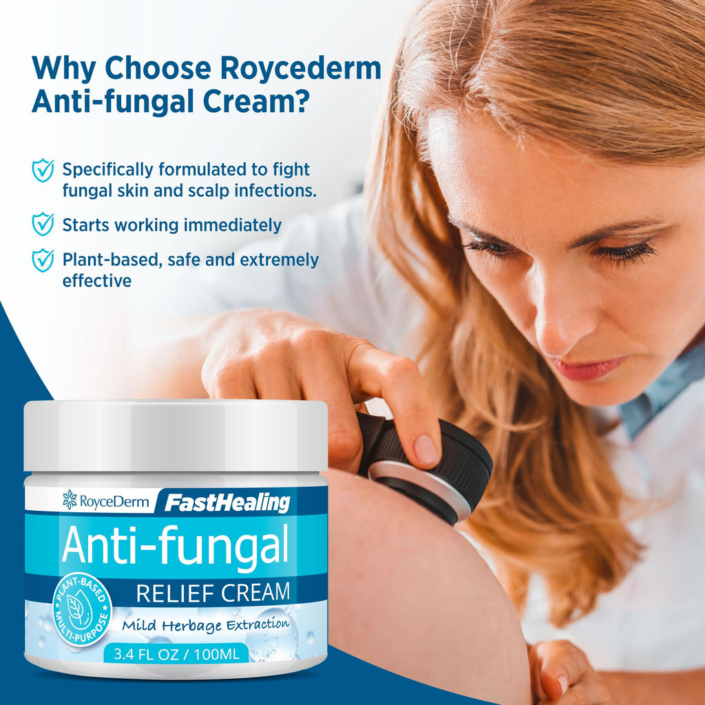 Roycederm Antifungal Cream, Athletes Foot Treatment Cream, Jock Itch Cream, Antifungal Treatment for Athletes Foot, Eczema, Psor