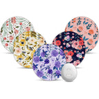 Flower Dexcom G7 Over Patches, Amolyfe 10-Pack Dexcom G7 & Stelo Adhesive Patches Waterproof Bump-Proof with Hard Cap, Breathabl