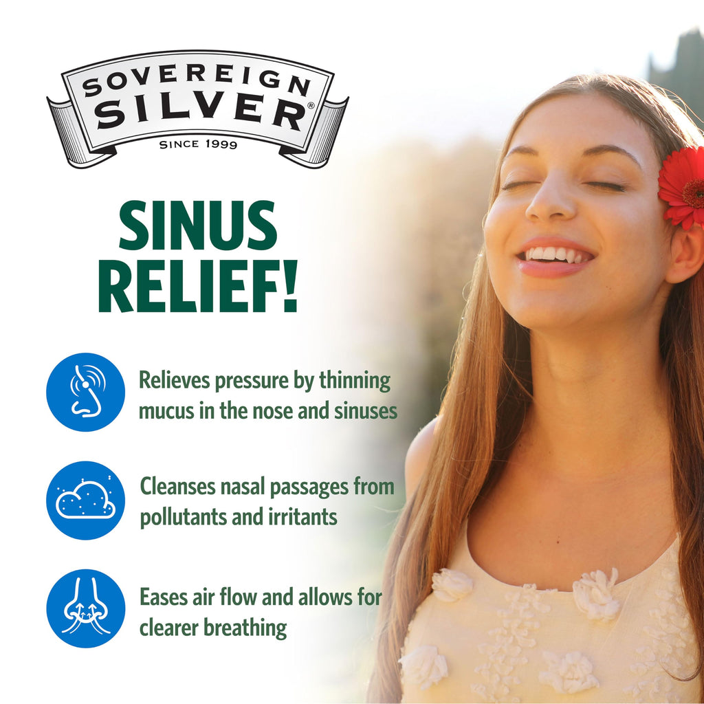 Sovereign Silver Bio-Active Silver Hydrosol for Immune Support - 10 ppm, 1 oz - Nasal Spray