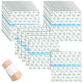 BBTO 50 Pieces Transparent Clear Adhesive Bandage Stretch Large Waterproof Film Adhesive Bandages Dressing Supplies(8 x 10 Inch)