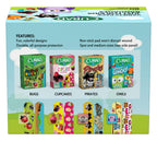 Curad Just for Kids Bandages, 4 Fun Themes, Colorful, All-Purpose Protection Plastic Bandages, 4-Sided Seal, Variety of Sizes, 8
