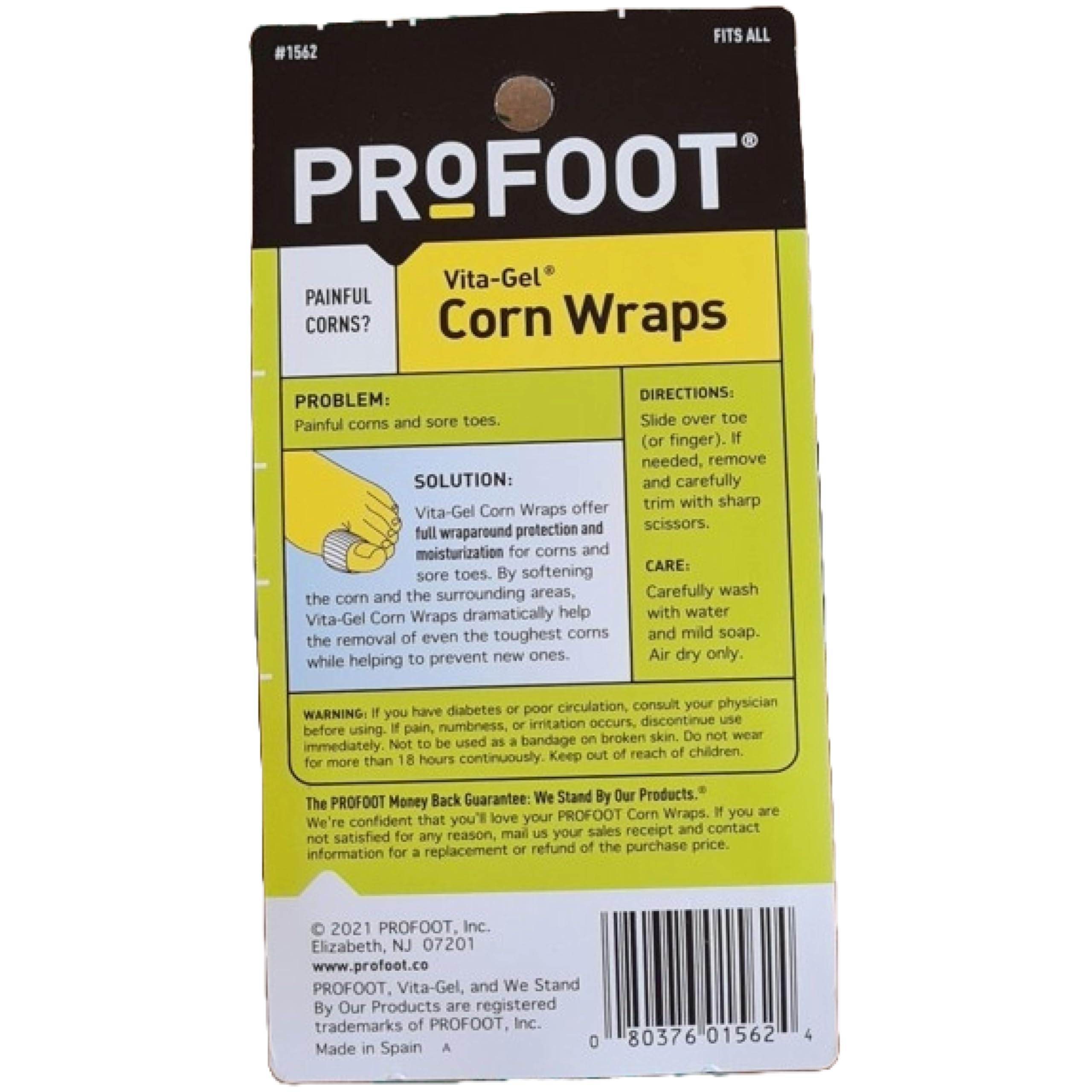 ProFoot Vita-Gel Corn Wraps, 3 ct. (Pack of 3)