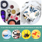 APLZGMG 4Pcs Portable Sanitary Napkin Storage Bag Reusable Period Pad Pouch Mini Menstrual Pad Zipper Bag with Lanyards First Pe