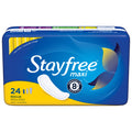 Stayfree Reg Maxi Pad c Size, 24 Count (Pack of 1), Regular