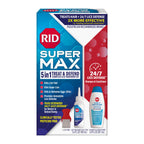 RID Super Max Lice Treatment Kit, Kills Lice & Super Lice & Eggs + 24/7 Lice Defense, Pesticide Free, 3.4 FL OZ Solution + 6.8 F