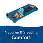 Angeles SpaceLine Standard Cots, 4 Pack, Ocean, AFB5735AOB, Kids Portable Indoor Sleeping Cots for Preschool or Daycare, Toddler