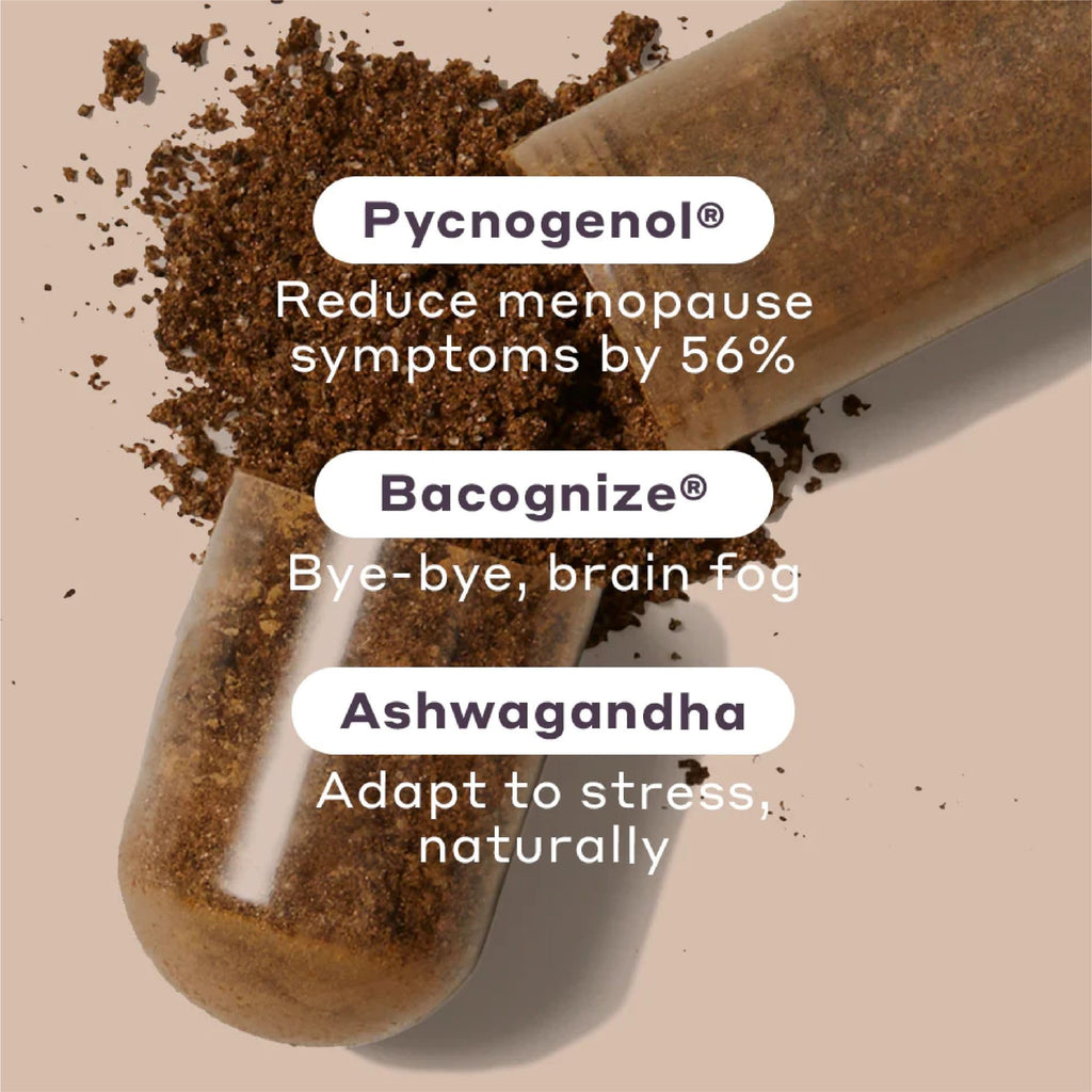 Womaness Menopause Supplements for Women - Perimenopause & Menopause Relief for Hot Flashes, Night Sweats, Vaginal Dryness, Brai