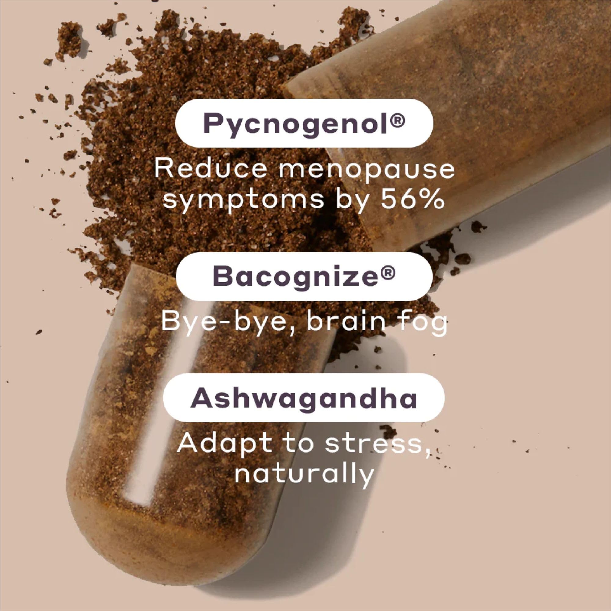 Womaness Menopause Supplements for Women - Perimenopause & Menopause Relief for Hot Flashes, Night Sweats, Vaginal Dryness, Brai
