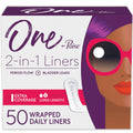 One by Poise Panty Liners (2in1 Period & Bladder Leakage Daily Liner), Long, Extra Coverage for Period Flow, Very Light Absorb