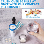 Small Electric Pill Crusher Fine Powder by Pill Mill - Pill Grinder Fine Powder - Powder Grinder for Elderly, Medicine Grinder f