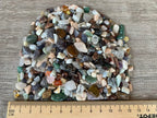 GAF TREASURES 2 oz Lot Natural Mixed Semi Tumbled Gemstone Chips, Crushed Mini Crystals, Undrilled Crystal Chips (Assorted)