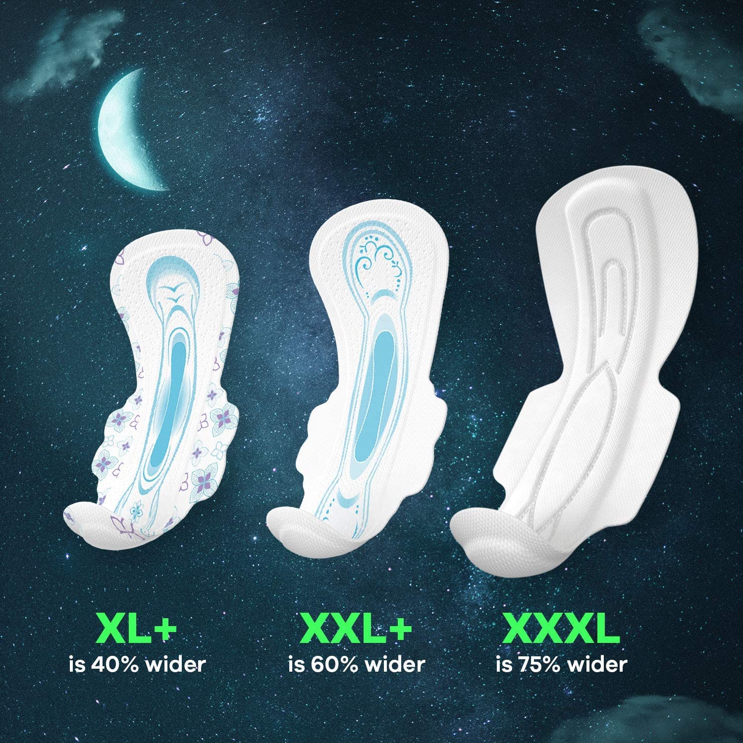 Whisper Ultra Overnight Sanitary Pads with Wings - 30 Pieces (XL Plus)