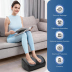 Foot Massager Christmas Gifts for Women,White Elephant Gifts for Adults Cordless Shiatsu Foot and Calf Massager with Heat, Deep