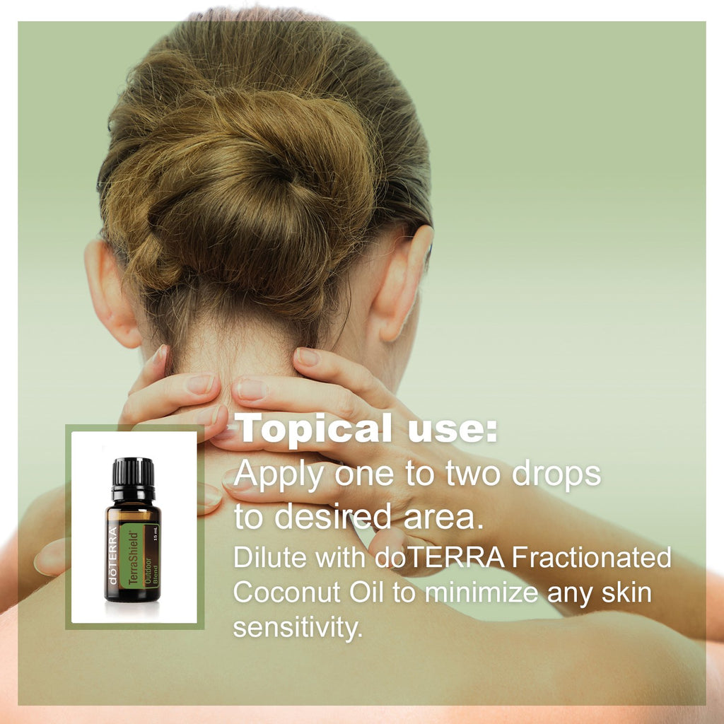 doTERRA - TerraShield Essential Oil Repellent Blend - Outdoor Protection Defense Acts as Effective, Natural Barrier; For Diffusi
