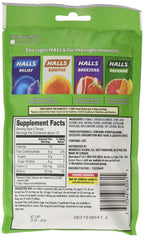 Halls Defense Sugar-Free Vitamin C Citrus 25 Drops/Pack (Pack of 6)