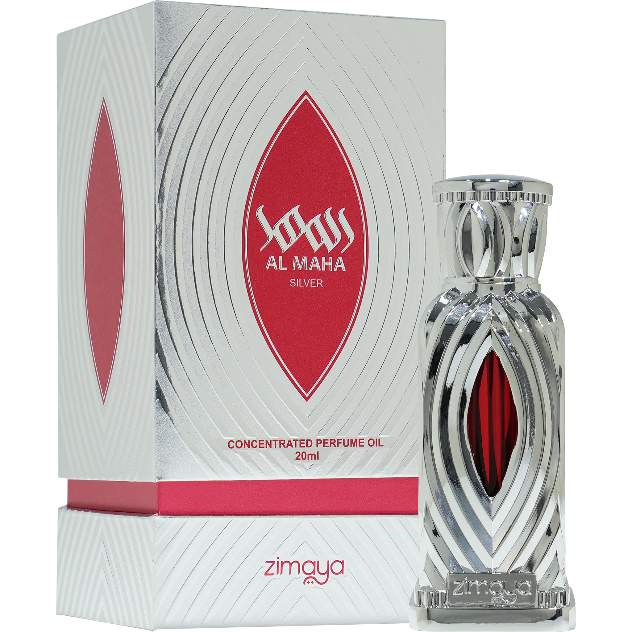 zimaya Maha Silver Unisex Concentrated Perfume Oil, 20ml