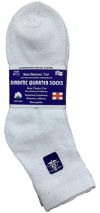 Yacht & Smith 12 Pairs Value Pack of Men and Women Diabetic Nephropathy and Edema Ankle, Ring Spun Cotton Socks