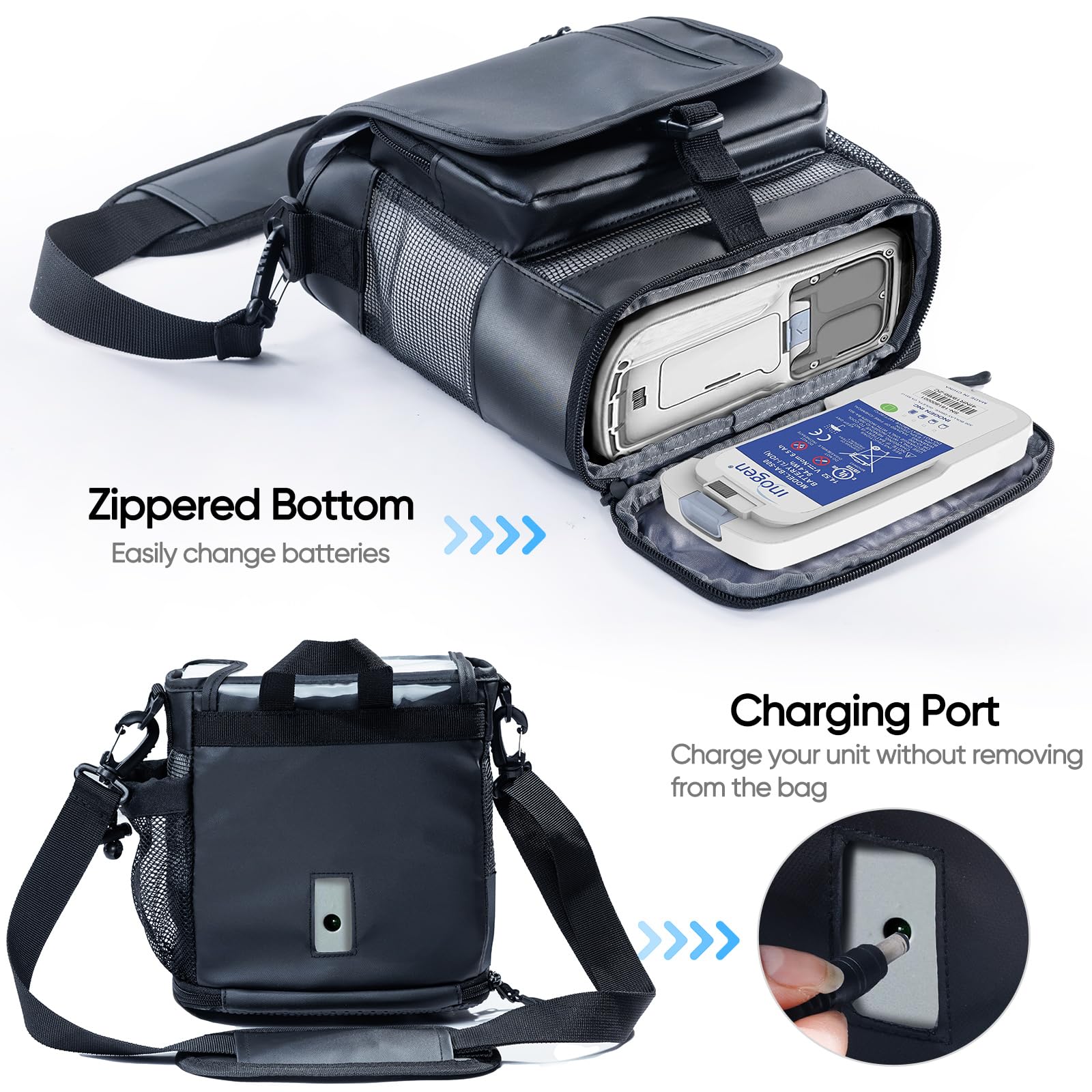 BAGSFY Lightweight Carry Shoulder Bag for Inogen One G5 and Rove 6 Tote, Portable Oxygen Concentrator Carrying Case for Inogen O