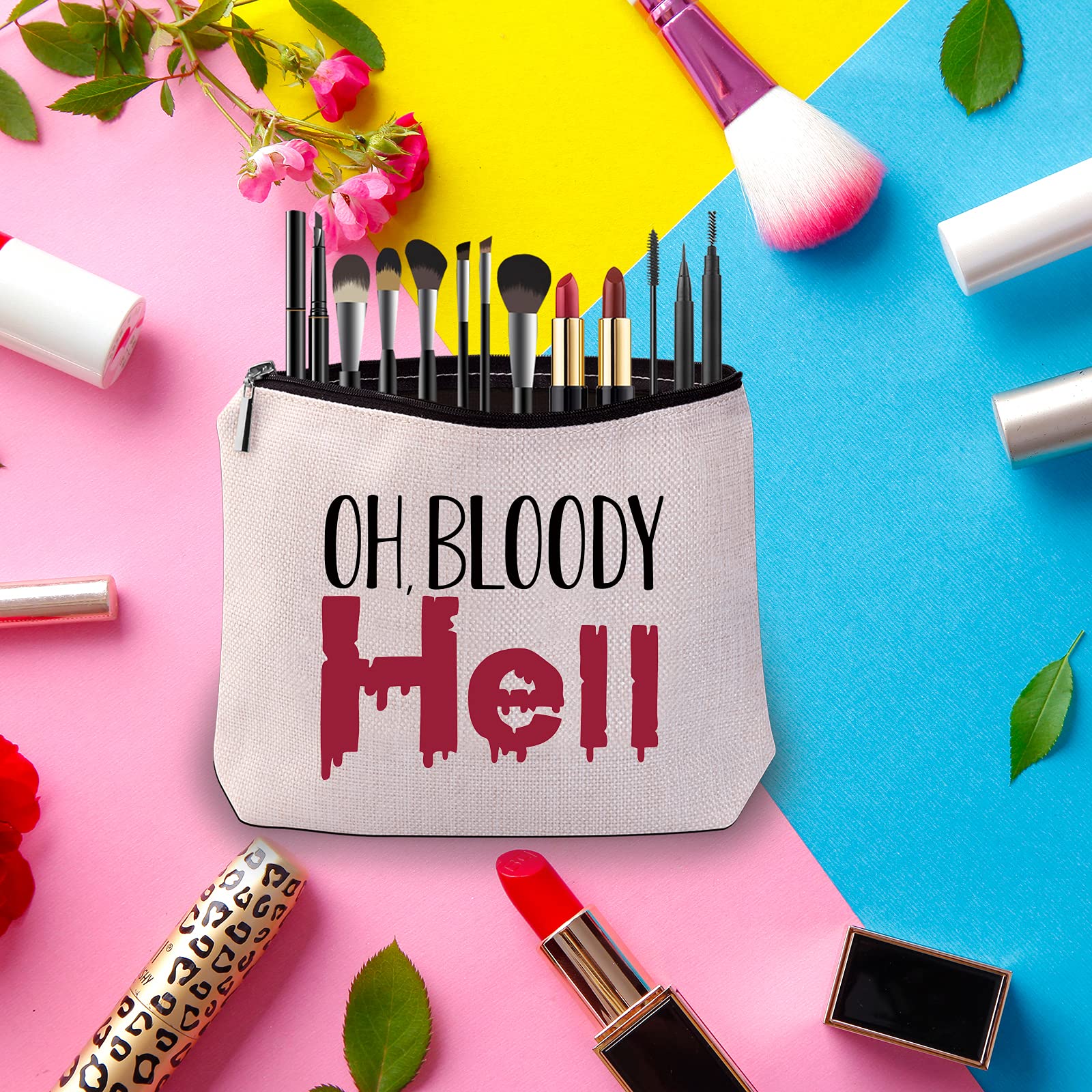 Tampon bag Period Pouch Sanitary Holder Oh Bloody Hell Bag Gifts For Best Friend (Oh Bloody Hell Bag)