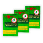 Eagle Brand Natural Medicated Oil for Muscle Aches and Pains, Includes 3 Individual 0.8oz. Bottles