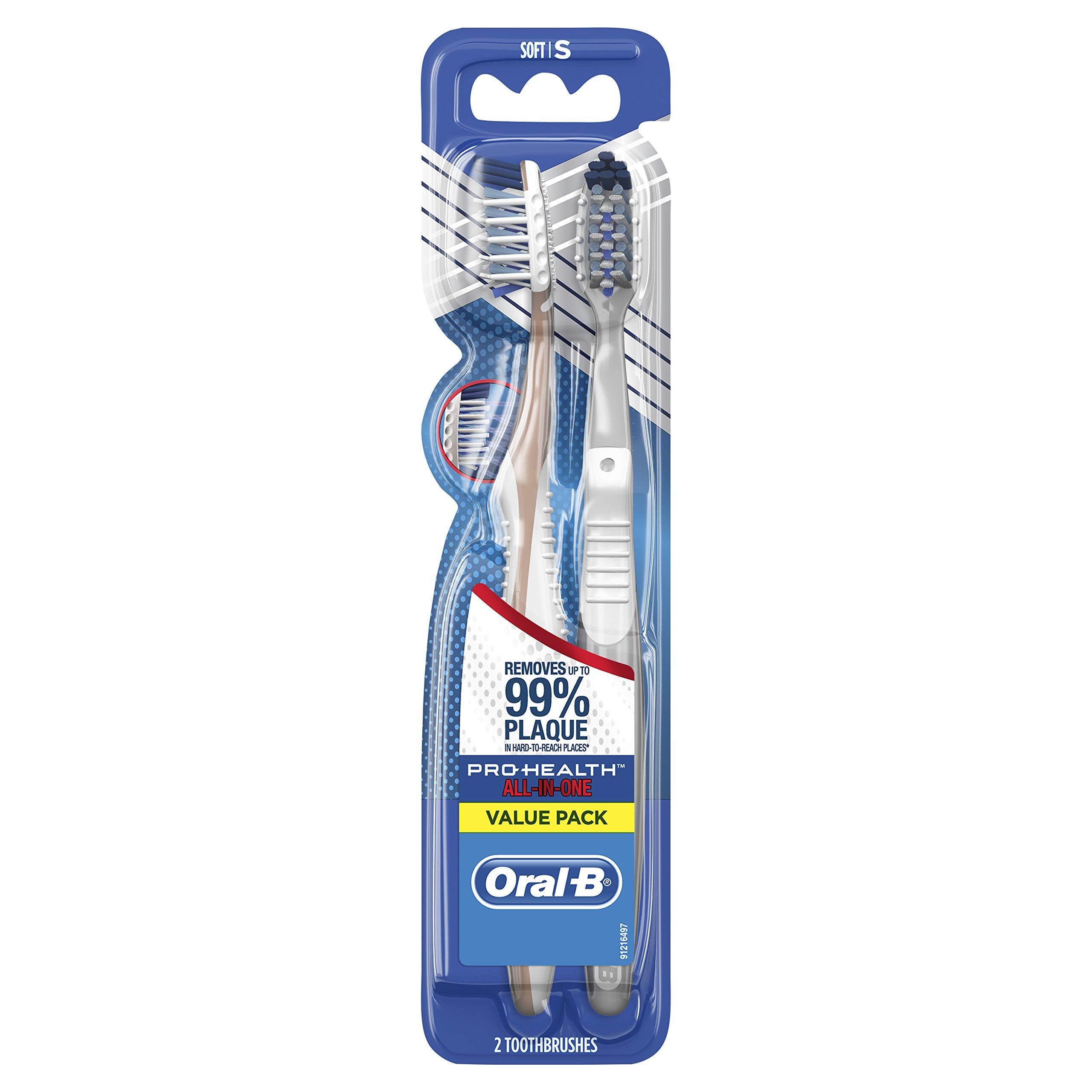 Oral-B Pro-Health All-In-One Toothbrush, 2 Count 40S