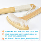 NURENDER 22 Oversized Back Scratcher, Bamboo Body Scratcher for Men and Women, Curved Backscratcher with Long Handle and Wide Ny
