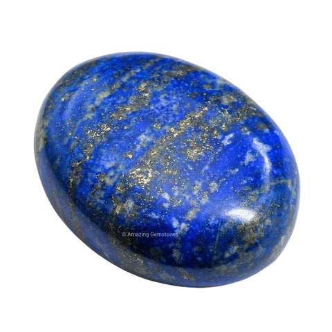 Lapis Lazuli Crystals and Healing Stones - Large Palm Stone Crystals Piedra - Crystal for Good Luck, Balanced Positive Energy, M