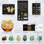 Aovila Gemini Birthday Gifts for Women - Gemini Candle Holder Crystals Birthstones Box Set - Zodiac Astrology Horoscope Gifts fo