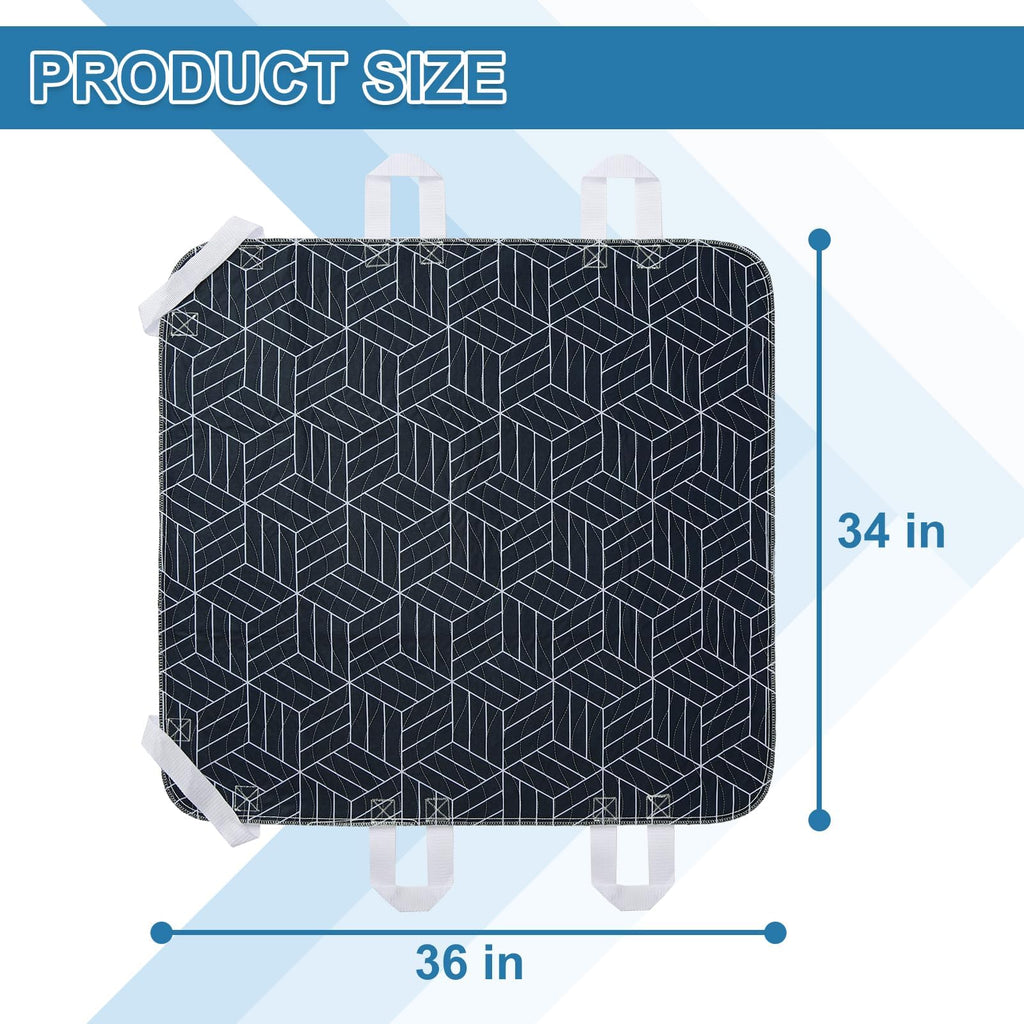 OUTCREATOR Positioning Bed Pads with Handles 34 x 36 (Pack of 2) Incontinence Washable Mattress Protector, Waterproof&Absorbency