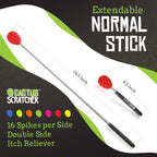 Cactus Scratcher Extendable Telescopic Back Scratcher - Extends 29 Long Double Sided Retractable Scratching Tool for Hand, Neck,