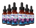 LUNG CLEAR PRO Lung Support Supplement Drops with Wild Mullein Leaf Extract for Lungs and Mucus Relief Support - 2 Fl oz - 6 Bot